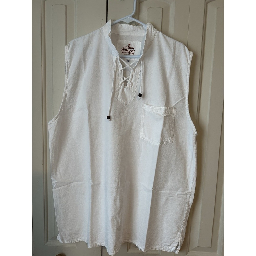 Cotton Natural White Dress SIZE XXL
